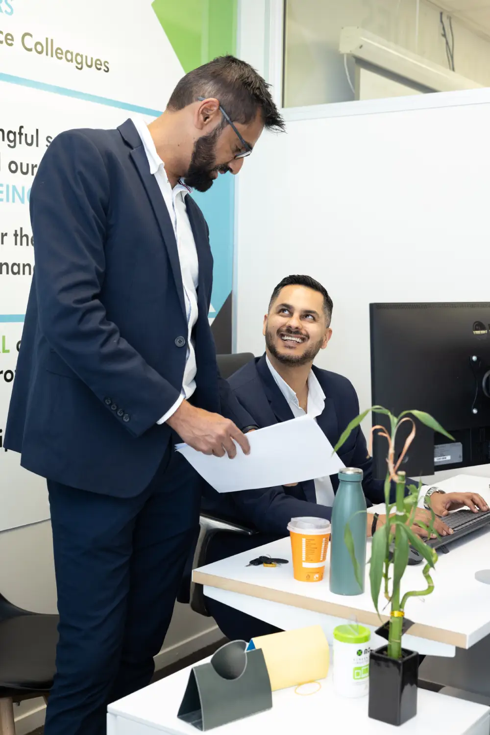 Ankur Bajaj with a client